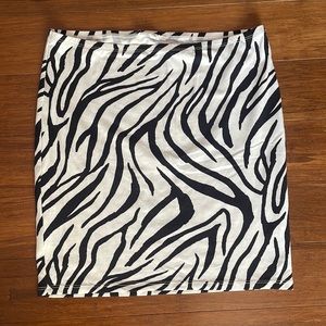 ZEBRA PRINT SKIRT